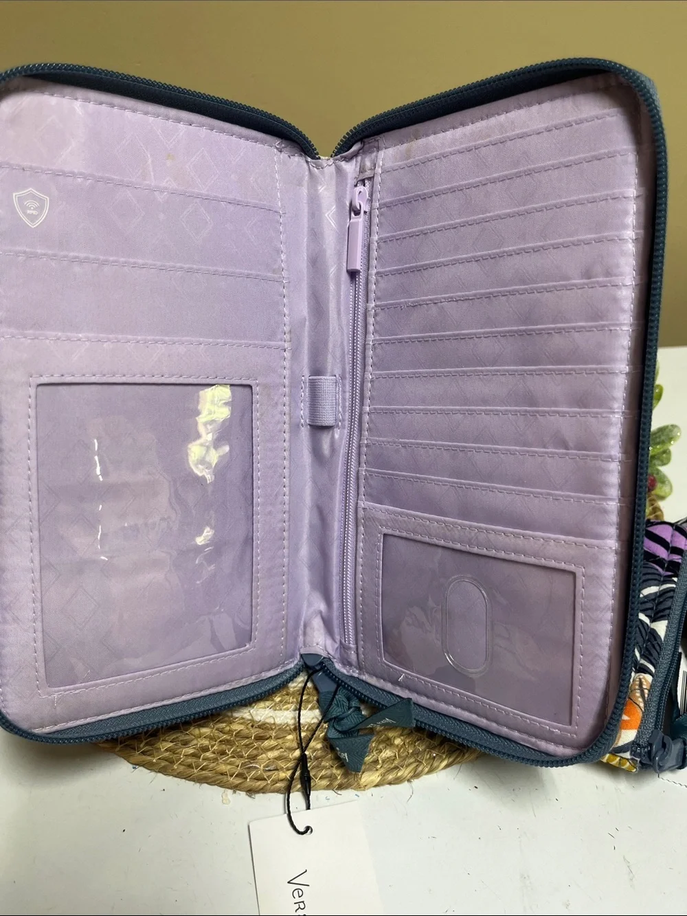 Bundle Vera Bradley mini wallet, luggage tag,small coin purse & travel wallet